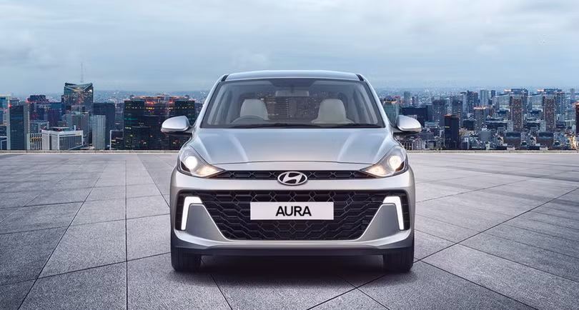Hyundai Aura là tên gọi biến thể sedan của Hyundai Grand i10 tại thị trường Ấn Độ. Ảnh: Hyundai.