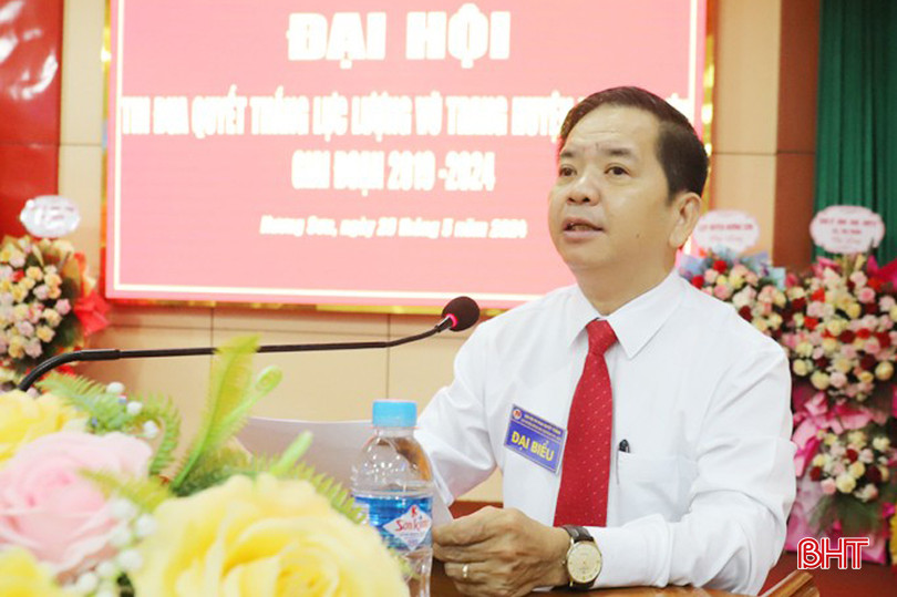 Bí thư Huyện ủy Bùi Nhân Sâm bế mạc đại hội. 67.jpg