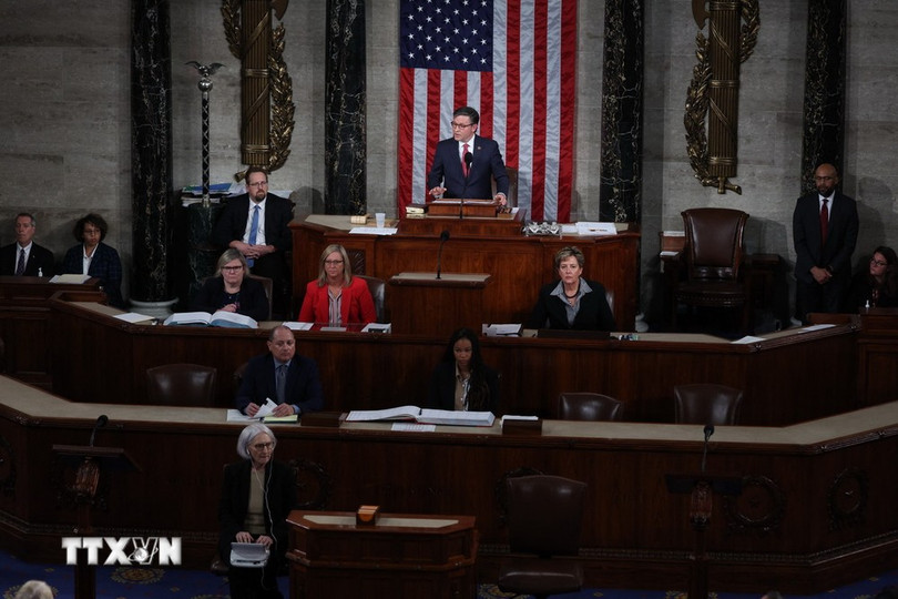 Quang cảnh một phiên họp quốc hội ở Mỹ. (Ảnh: AFP/TTXVN)