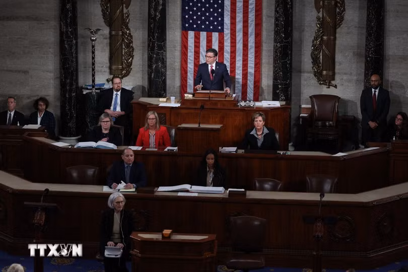 Quang cảnh một phiên họp quốc hội ở Mỹ. (Ảnh: AFP/TTXVN)