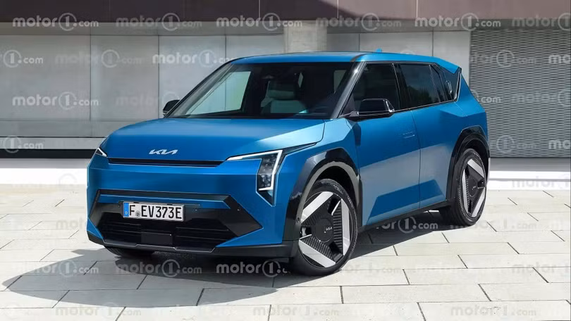 Kia EV3 sẽ sớm ra mắt khách hàng Hàn Quốc trong năm nay. Ảnh: Motor1.