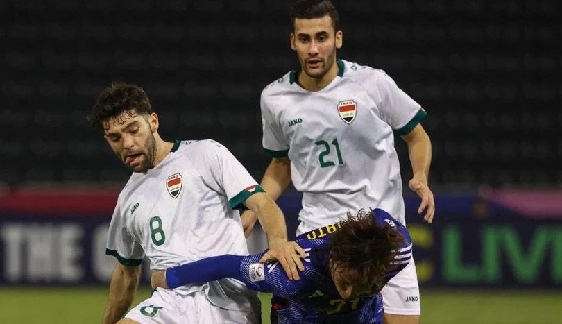 U23 Iraq bất lực trước sức mạnh của Nhật Bản.