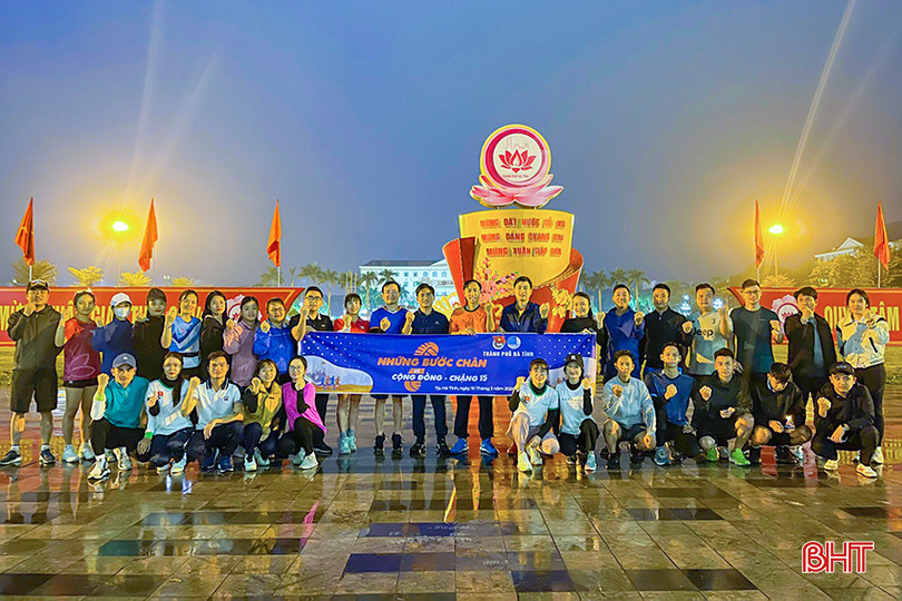 Hơn 4.000 cán bộ, đoàn viên, hội viên thanh niên Hà Tĩnh đồng loạt hưởng ứng chương trình “Những bước chân vì cộng đồng”. tp.jpg