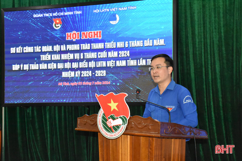 Phó Bí thư Tỉnh đoàn Nguyễn Hoài Nam thông tin các nhiệm vụ trọng tâm thời gian tới. 5.jpg