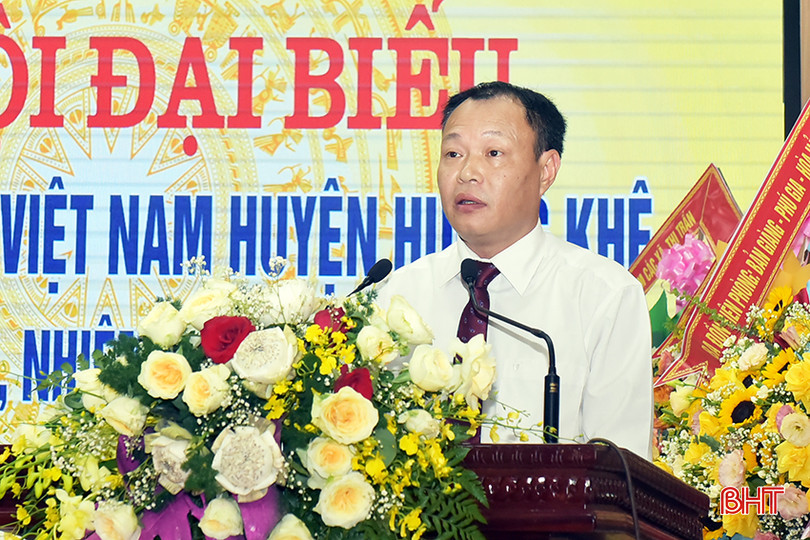 Phó Chủ tịch Thường trực Ủy ban MTTQ tỉnh Thái Ngọc Hải phát biểu chỉ đạo đại hội. 5.jpg
