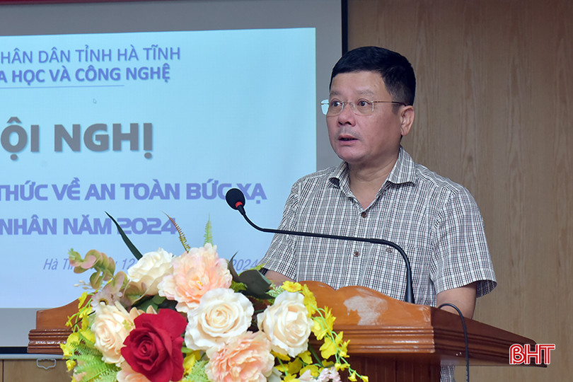Phó Giám đốc Sở KH&CN Phan Trọng Bình: Chương trình tập huấn nhằm giúp các cơ sở thực hiện, chấp hành nghiêm túc các quy định của pháp luật về năng lượng nguyên tử. 2.jpg
