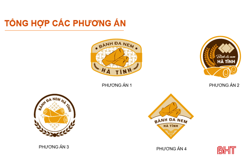 Các phương án thiết kế logo cho nhãn hiệu “Bánh đa nem Hà Tĩnh”. 1.png