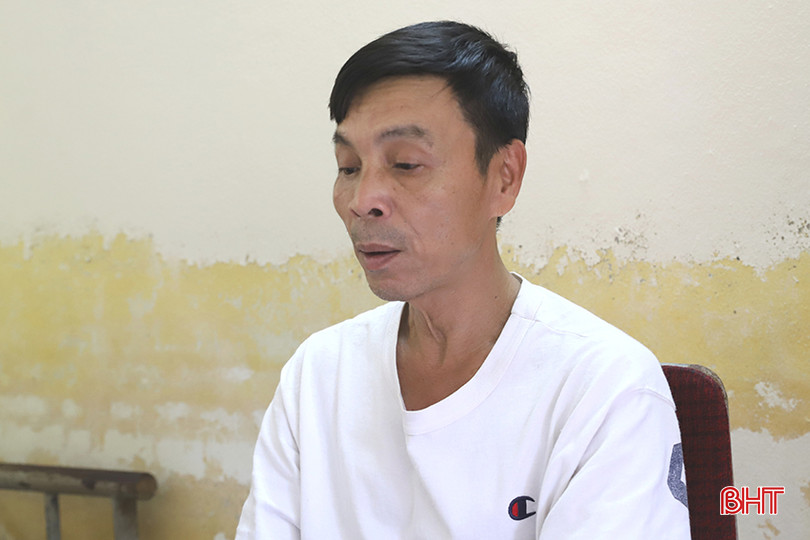 Đối tượng Phan Đình Sang. Cơ quan điều tra làm việc với Phan Đình Sang (2).JPG
