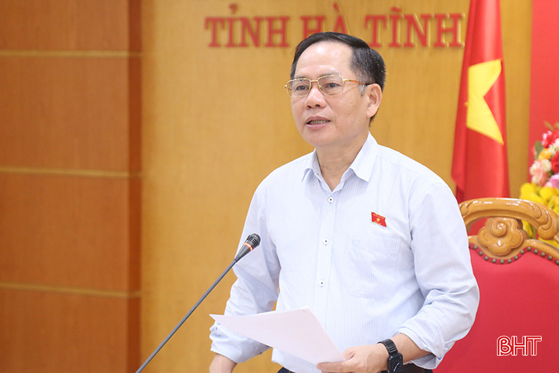 Phó Trưởng đoàn chuyên trách Đoàn ĐBQH tỉnh Trần Đình Gia kết luận cuộc làm việc. giam-sat-giao-thong.jpg