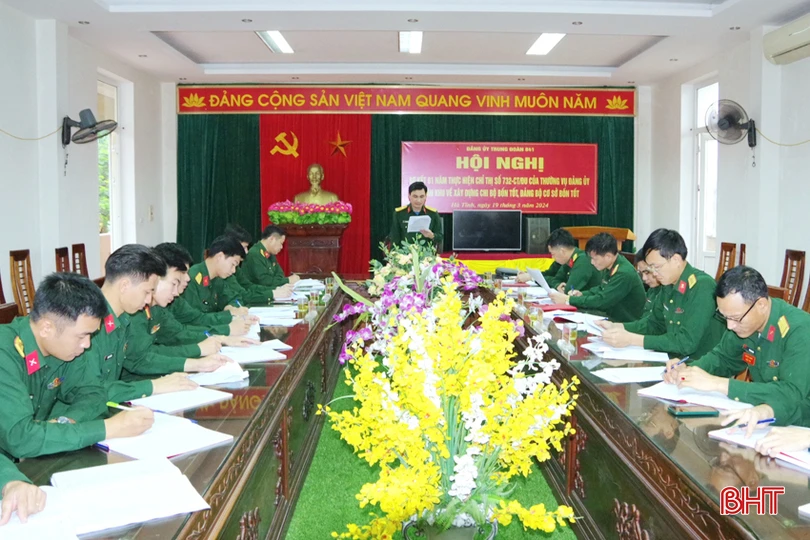 Đảng uỷ Trung đoàn 841 sơ kết 1 năm thực hiện Chỉ thị 732 - Copy.jpg