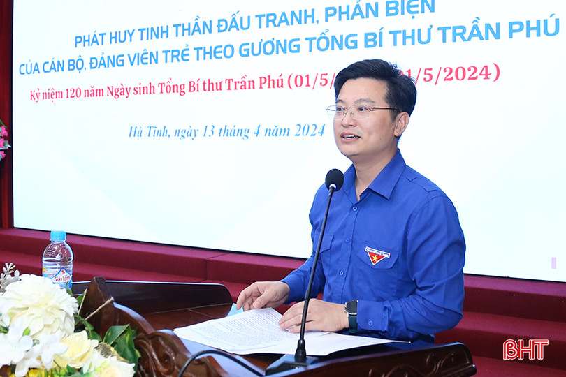 Phó Bí thư Tỉnh đoàn Hoàng Cẩm Thạch bế mạc tọa đàm. aIMG_1270.jpg