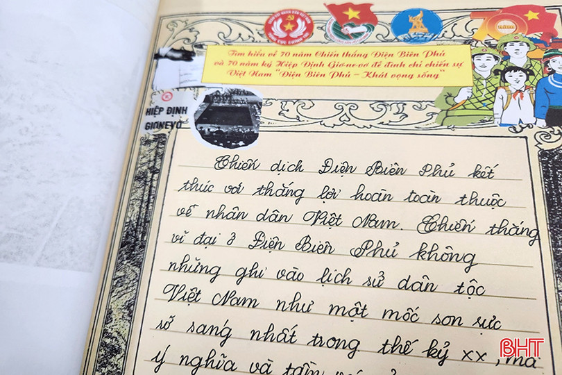 Nhiều bài thi được viết tay nắn nót, trân trọng. a1.jpg