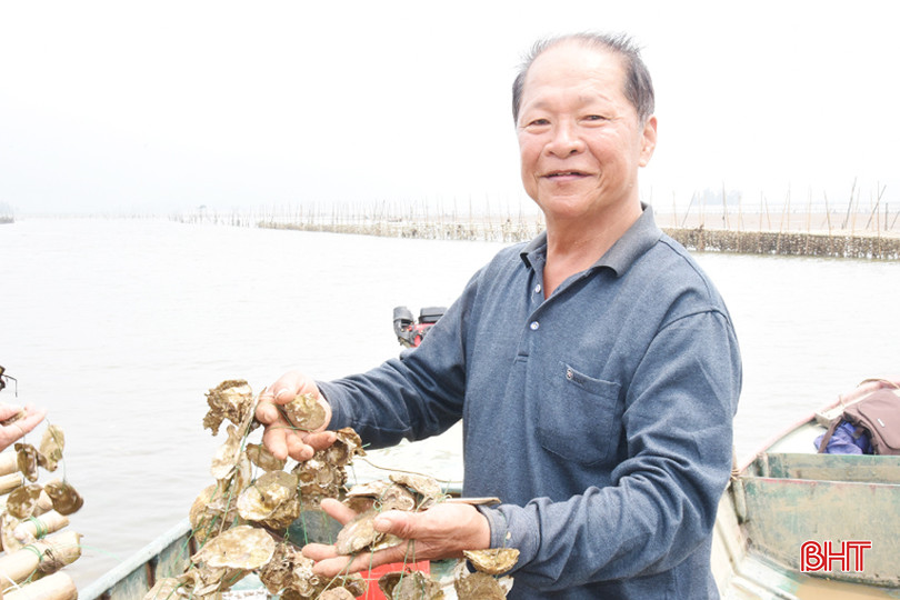 Ông Nguyễn Văn Việt - Giám đốc HTX Nuôi trồng thủy sản Việt Hồng thành công với mô hình nuôi hàu tự nhiên. DSC_4361 - Copy.JPG