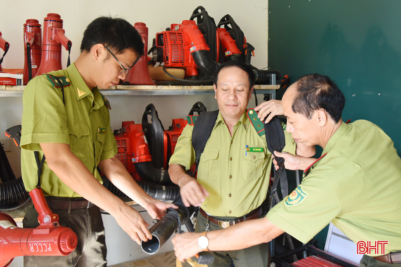 Lực lượng kiểm lâm Lộc Hà đang nâng cao cấp độ PCCCR, luôn sẵn sàng trong mọi tình huống. DSC_0437 - Copy.JPG