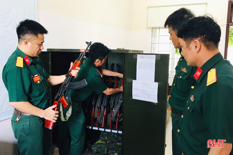 Ban CHQS huyện Nghi Xuân bảo quản tốt trang bị, vũ khí để luôn trong trạng thái SSCĐ cao. sscđ5 - Copy.jpg