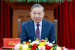 Tổng thống Nga Vladimir Putin điện đàm với Tổng Bí thư Tô Lâm