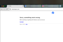 Facebook, Messenger gặp sự cố