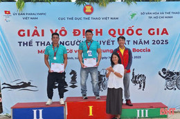 VĐV Hà Tĩnh giành 9 huy chương tại Giải Vô địch quốc gia thể thao người khuyết tật 