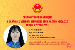 Chương trình hành động của ứng cử viên đại biểu HĐND tỉnh khóa XIX Phan Hồng Yến 
