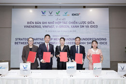 Vinenergo, VinFast, V-Green và Xanh SM hợp tác với IDICO “xanh hóa” các khu công nghiệp