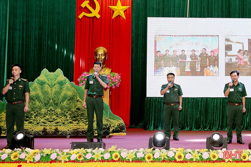 Đội BĐBP Hà Tĩnh tham gia hội thi tiếng Lào năm 2024 (cấp Bộ Tư lệnh) và xuất sắc giành giải Nhất cả 2 nội dung. 5.JPG
