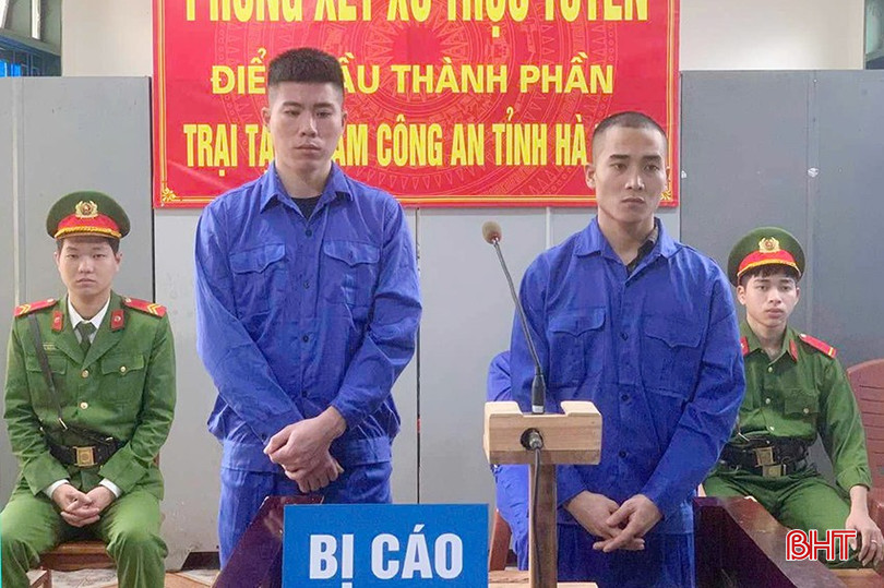 2 bị cáo tại điểm cầu Trại tạm giam Công an tỉnh. bqbht_br_1ab.jpg