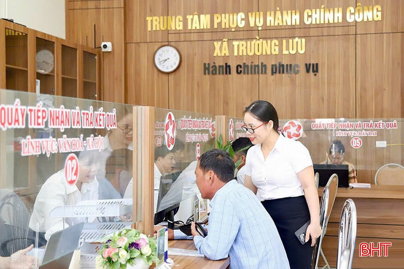 Trung tâm Phục vụ hành chính công xã Trường Lưu đảm bảo vận hành nhiệm vụ thông suốt, hiệu quả. bqbht_br_83fe38c5f2fd44a31dec.jpg