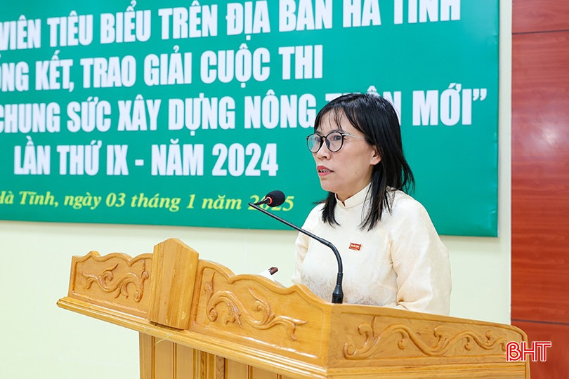 Phó Tổng Biên tập Lê Thị Thủy báo cáo tình hình hoạt động của đội ngũ CTV-TTV. bqbht_br_aimg-5181.jpg