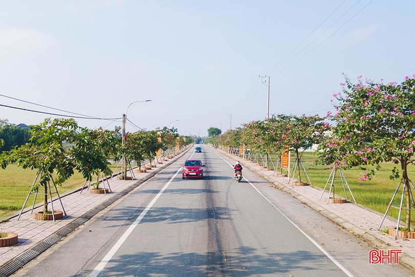 Việc hiến đất mở đường "nâng chất" tiêu chí giao thông của người dân Lộc Hà đã góp phần làm nên bức tranh đa sắc màu của những vùng quê đáng sống. 10(1).jpg