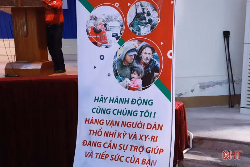 Hà Tĩnh phát động ủng hộ Thổ Nhĩ Kỳ và Syria khắc phục hậu quả động đất