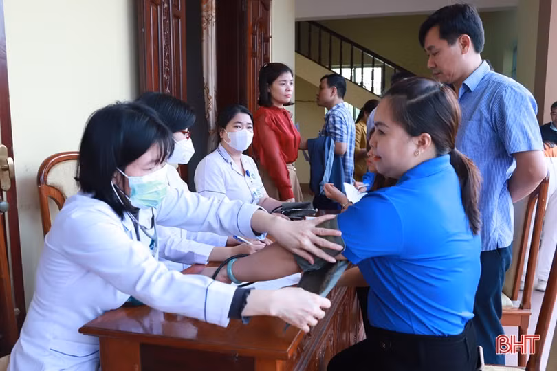 Tiếp nhận hơn 280 đơn vị máu trong ngày hội hiến máu ở huyện Can Lộc