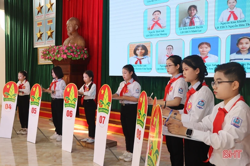 Trường Tiểu học Cẩm Bình giành giải nhất liên hoan chỉ huy đội giỏi huyện Cẩm Xuyên