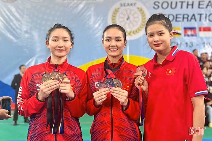 Hà Tĩnh giành 7 huy chương tại Giải Vô địch Karate Đông Nam Á 2023