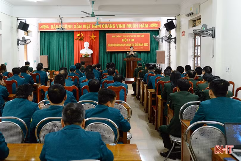 40 thí sinh tranh tài giảng dạy chính trị tại Can Lộc