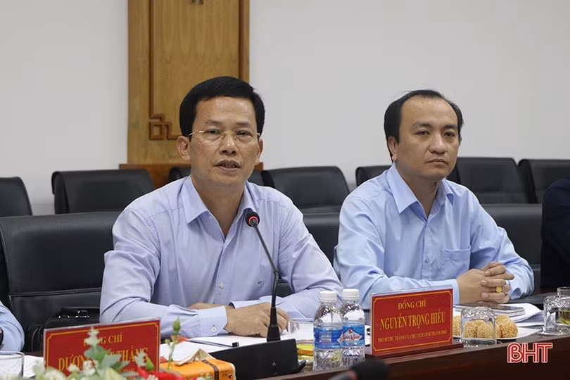 Triển khai công tác chuẩn bị dự án hạ tầng đô thị TP Hà Tĩnh đúng tiến độ