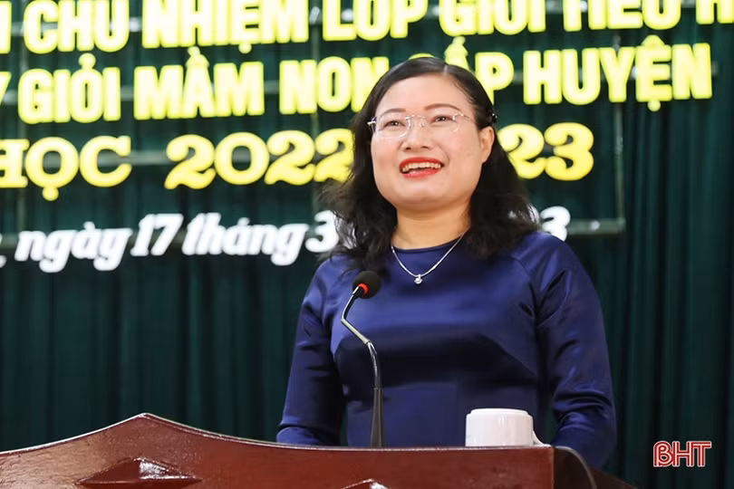 Thạch Hà công nhận 144 giáo viên chủ nhiệm lớp giỏi tiểu học, giáo viên dạy giỏi mầm non