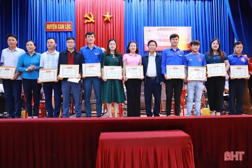 Tiếp nhận hơn 280 đơn vị máu trong ngày hội hiến máu ở huyện Can Lộc