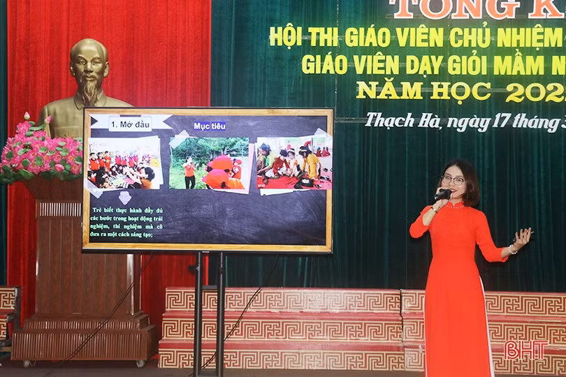 Thạch Hà công nhận 144 giáo viên chủ nhiệm lớp giỏi tiểu học, giáo viên dạy giỏi mầm non