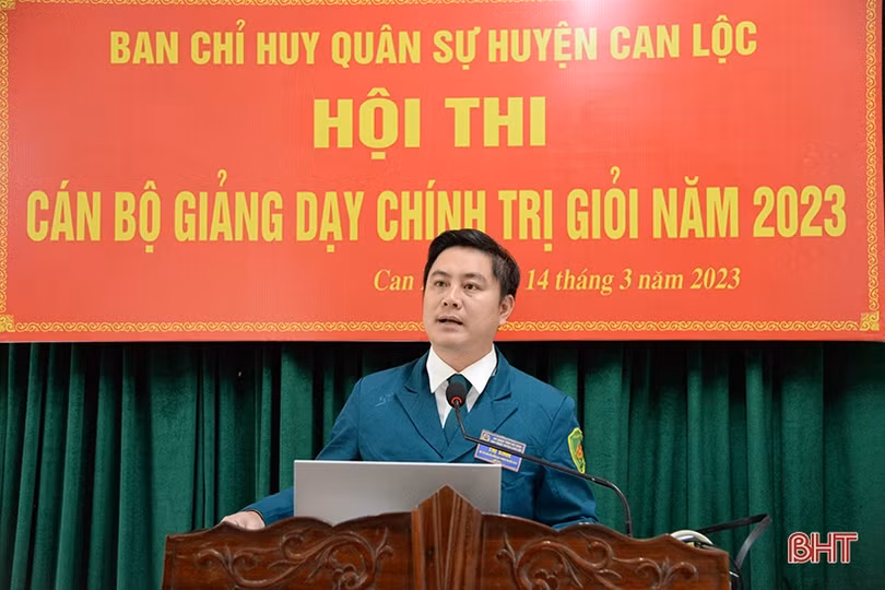40 thí sinh tranh tài giảng dạy chính trị tại Can Lộc