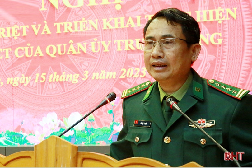 Đảng ủy BĐBP Hà Tĩnh quán triệt các nghị quyết của Quân ủy Trung ương