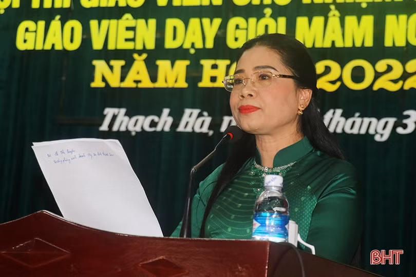 Thạch Hà công nhận 144 giáo viên chủ nhiệm lớp giỏi tiểu học, giáo viên dạy giỏi mầm non