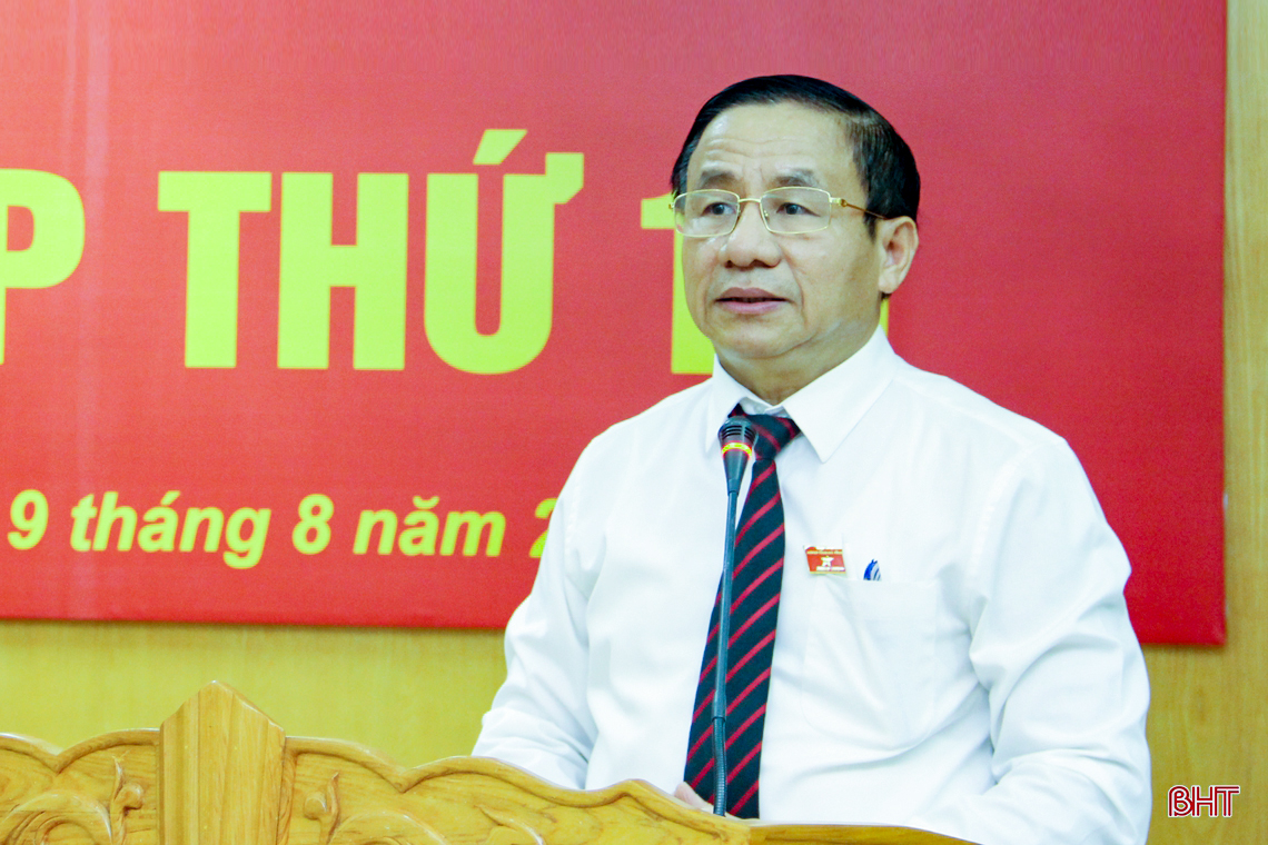 Miễn nhiệm chức vụ Trưởng ban Pháp chế HĐND tỉnh Hà Tĩnh nhiệm kỳ 2016 - 2021