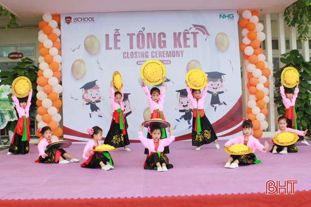 Học sinh Trường Mầm non iSchool Hà Tĩnh phát triển toàn diện các kỹ năng