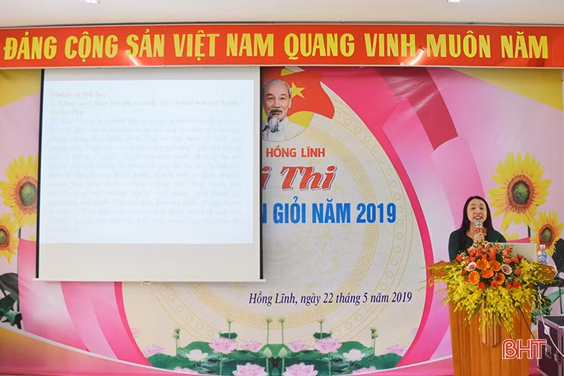 Hồng Lĩnh tổ chức thành công Hội thi báo cáo viên giỏi năm 2019