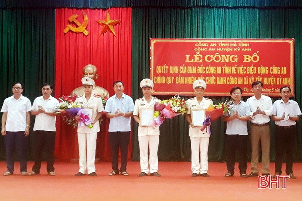Điều động 3 công an chính quy đảm nhiệm các chức danh Công an xã Kỳ Tây