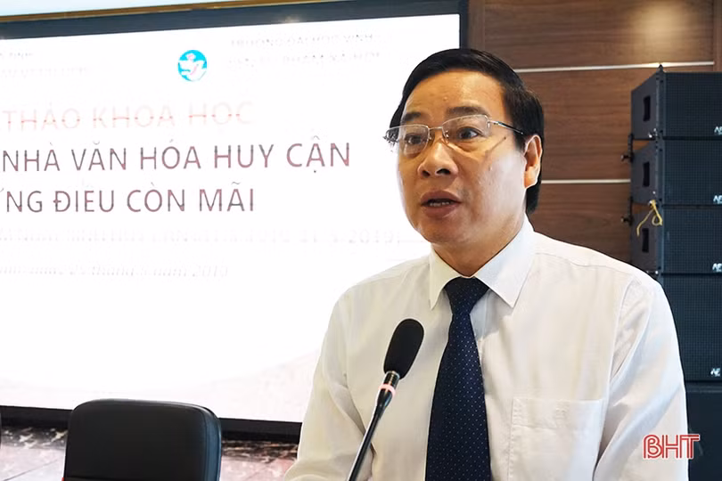 Hà Tĩnh Hội thảo “Nhà thơ, nhà văn hoá Huy Cận - những điều còn mãi”