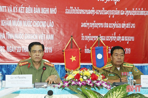 Công an Hà Tĩnh - Bôlykhămxây - Khăm Muộn ký kết phối hợp đảm bảo ANTT