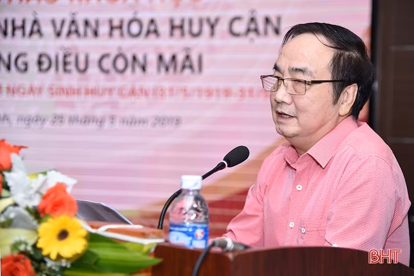 Hà Tĩnh Hội thảo “Nhà thơ, nhà văn hoá Huy Cận - những điều còn mãi”