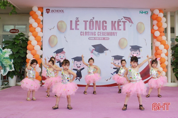 Học sinh Trường Mầm non iSchool Hà Tĩnh phát triển toàn diện các kỹ năng