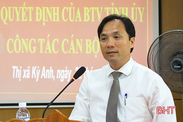 Phó Trưởng ban quản lý KKT Hà Tĩnh giữ chức Bí thư Thị ủy Kỳ Anh